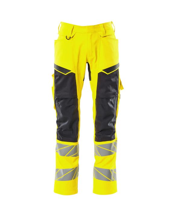Hose mit Knietaschen ACCELERATE SAFE hi-vis gelb/schwarz