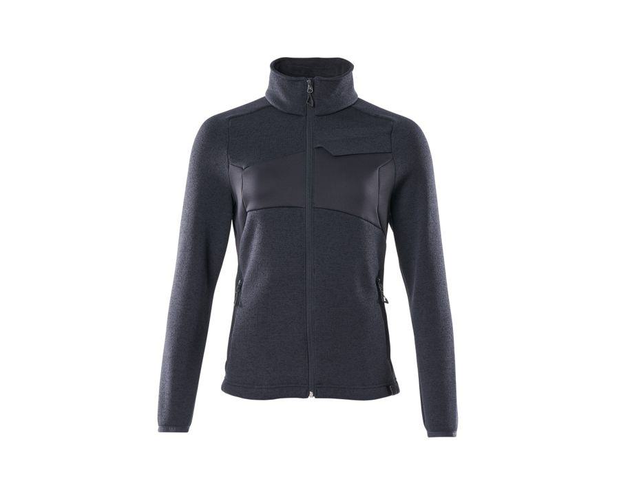 Strickpullover mit Reißverschluss ACCELERATE schwarzblau