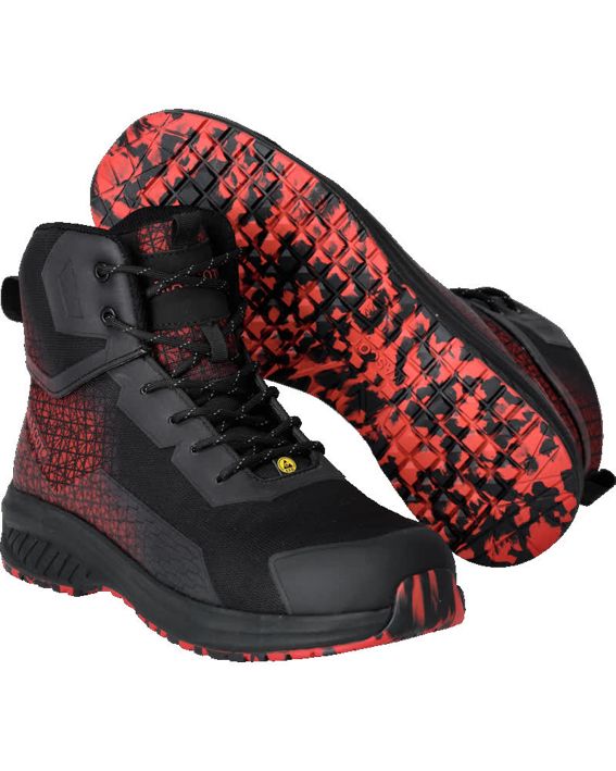 Sicherheitsstiefel FOOTWEAR ACCELERATE schwarz/verkehrsrot