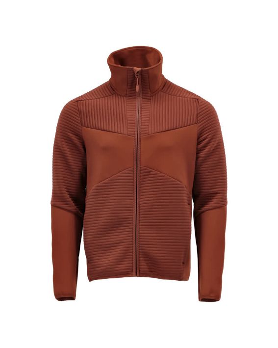 Fleecepullover mit Reißverschluss CUSTOMIZED Herbstrot