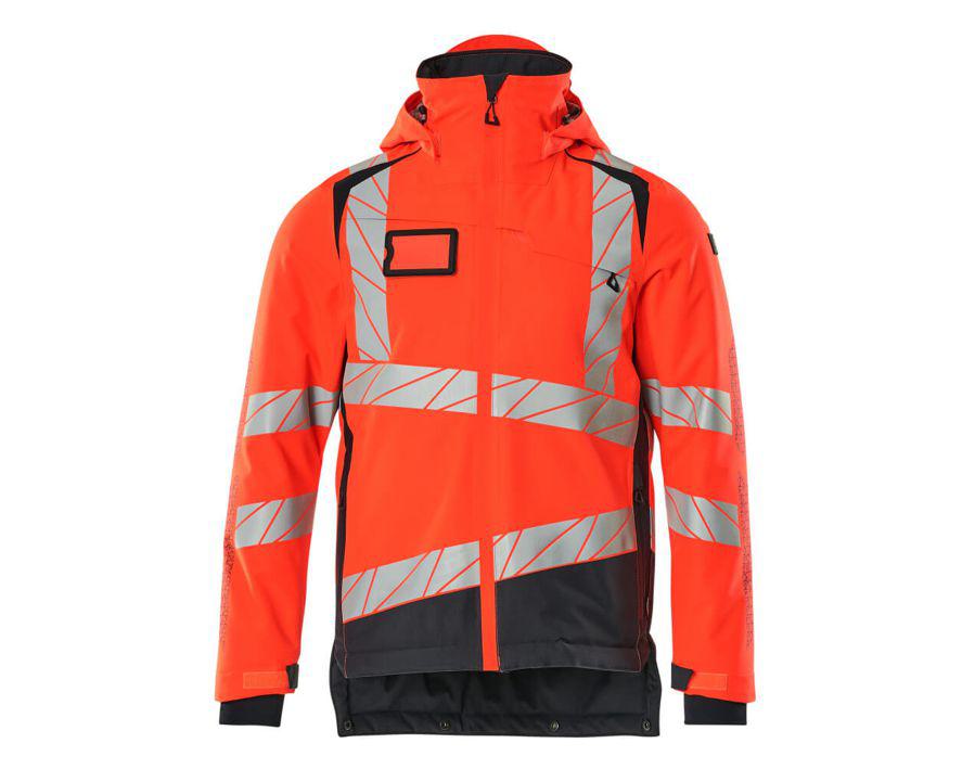 Winterjacke ACCELERATE SAFE Hi-vis rot/schwarzblau