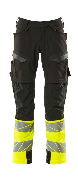 Hose mit Knietaschen ACCELERATE SAFE schwarz/hi-vis gelb