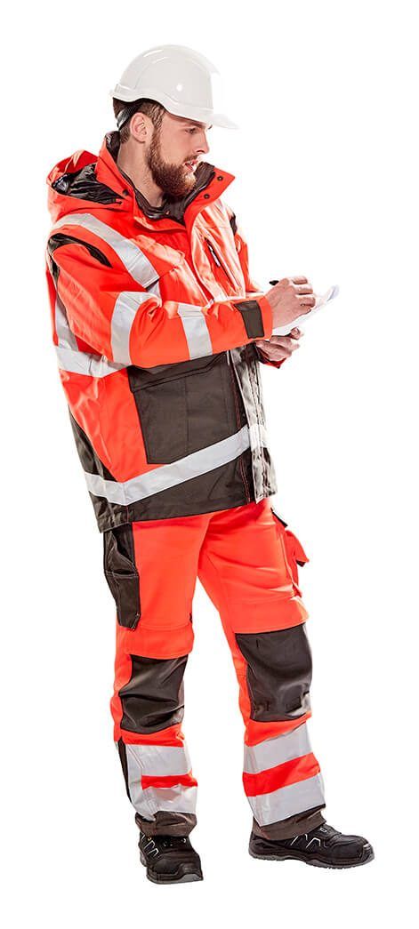Hose mit Knietaschen SAFE SUPREME hi-vis orange/dunkelanthrazit