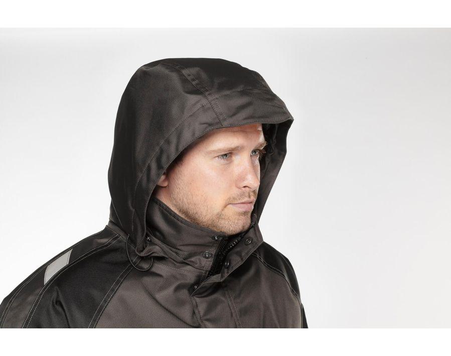 Winterjacke UNIQUE rot/schwarz