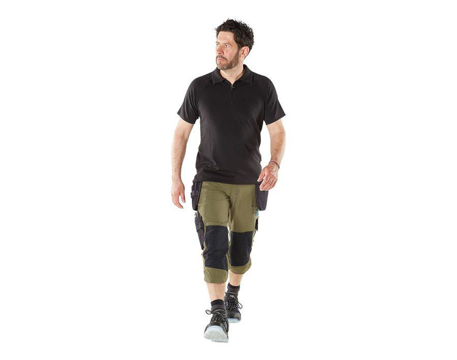 Dreiviertel-Hose mit Hängetaschen ADVANCED moosgrün