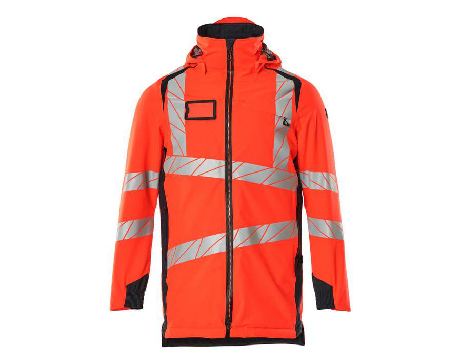 Parka ACCELERATE SAFE Hi-vis rot/schwarzblau