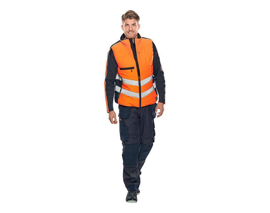 Winterweste SAFE SUPREME hi-vis orange/dunkelanthrazit