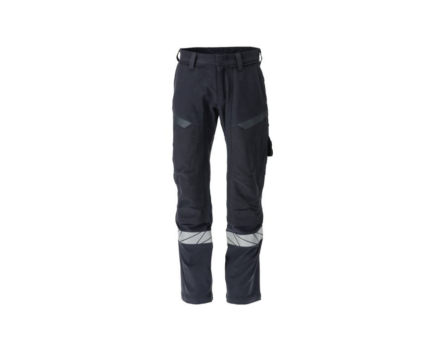 Hose mit Knietaschen ACCELERATE MULTISAFE schwarzblau/hi-vis gelb