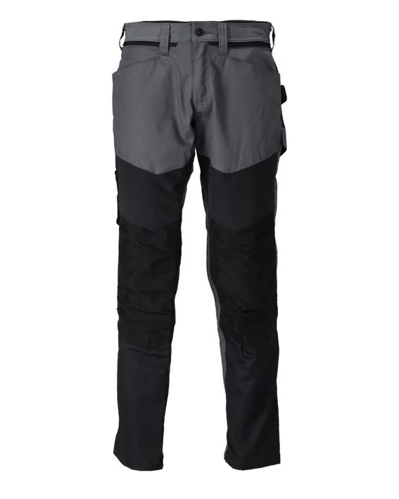 Hose mit Knietaschen CUSTOMIZED anthrazitgrau/schwarz