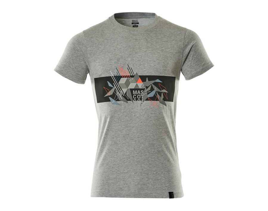 T-Shirt ACCELERATE SAFE grau/hi-vis rot