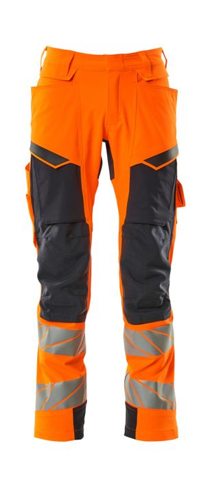 Hose mit Knietaschen ACCELERATE SAFE hi-vis orange/schwarzblau