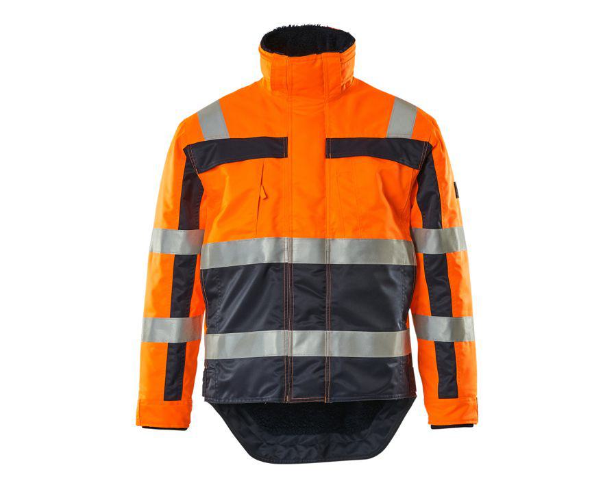 Winterjacke SAFE COMPETE hi-vis orange/marine