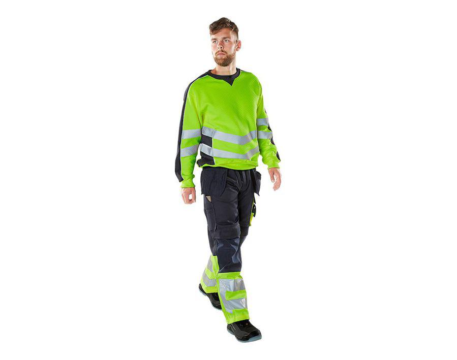 Sweatshirt SAFE SUPREME hi-vis orange/schwarzblau