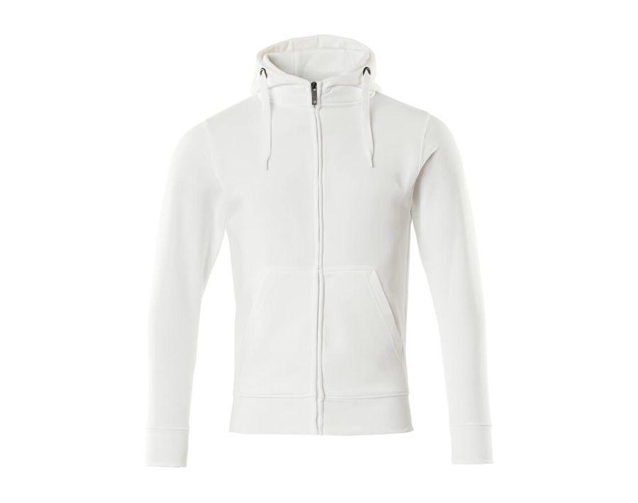 Kapuzensweatshirt mit Reißverschluss CROSSOVER weiss