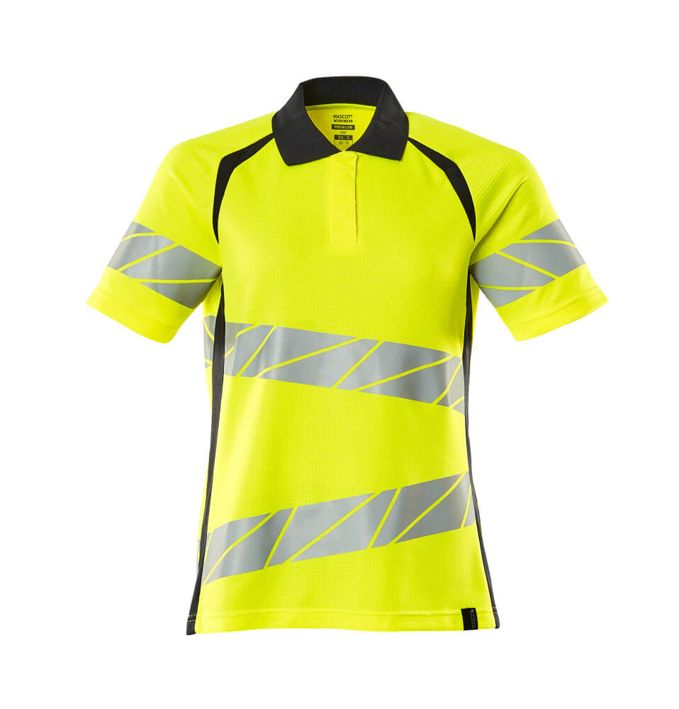 Polo-Shirt ACCELERATE SAFE hi-vis gelb/schwarzblau