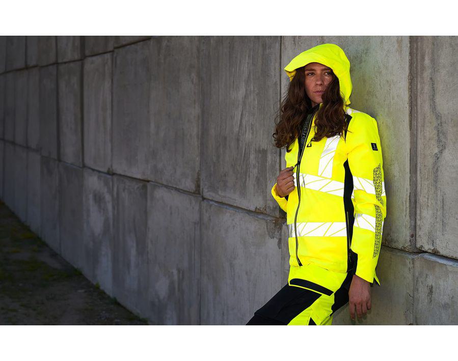 Winterjacke ACCELERATE SAFE hi-vis orange/moosgrün