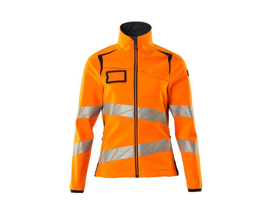 Soft Shell Jacke ACCELERATE SAFE hi-vis orange/schwarzblau
