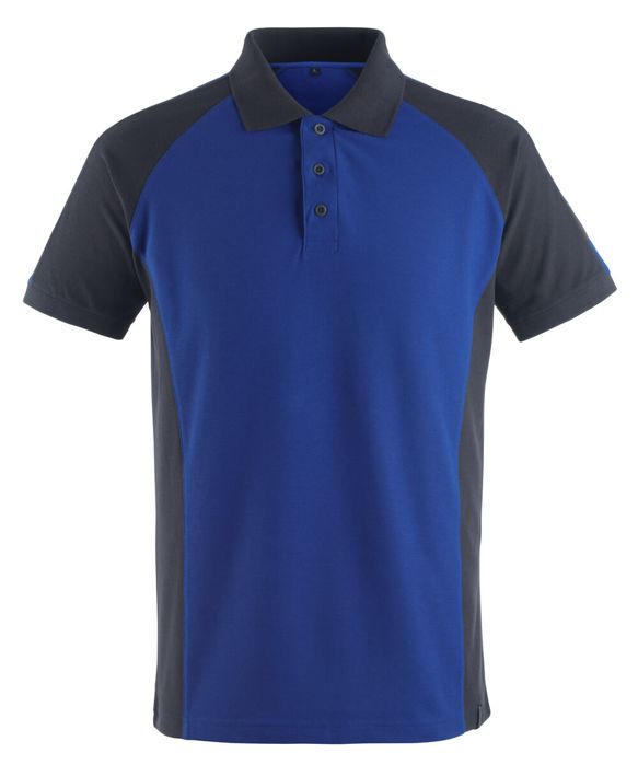 Polo-Shirt UNIQUE kornblau/schwarzblau