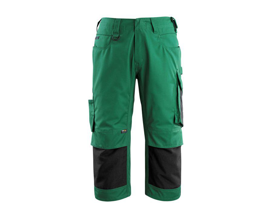 Dreiviertel-Hose mit Knietaschen UNIQUE grün/schwarz