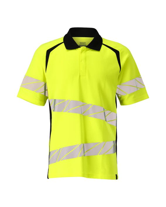 Polo-Shirt ACCELERATE SAFE hi-vis gelb/schwarz