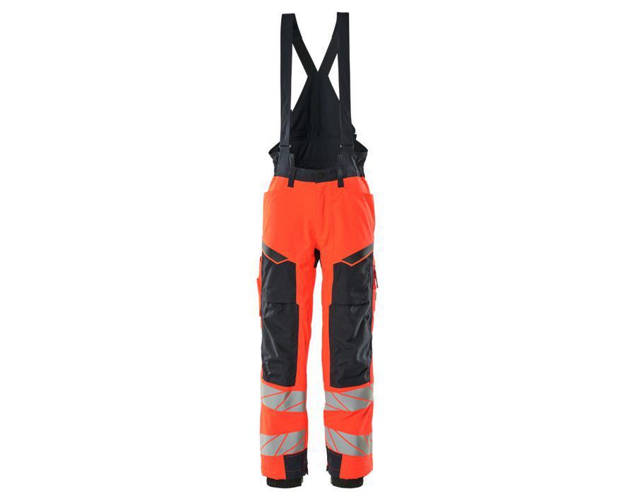 Winterhose ACCELERATE SAFE Hi-vis rot/schwarzblau