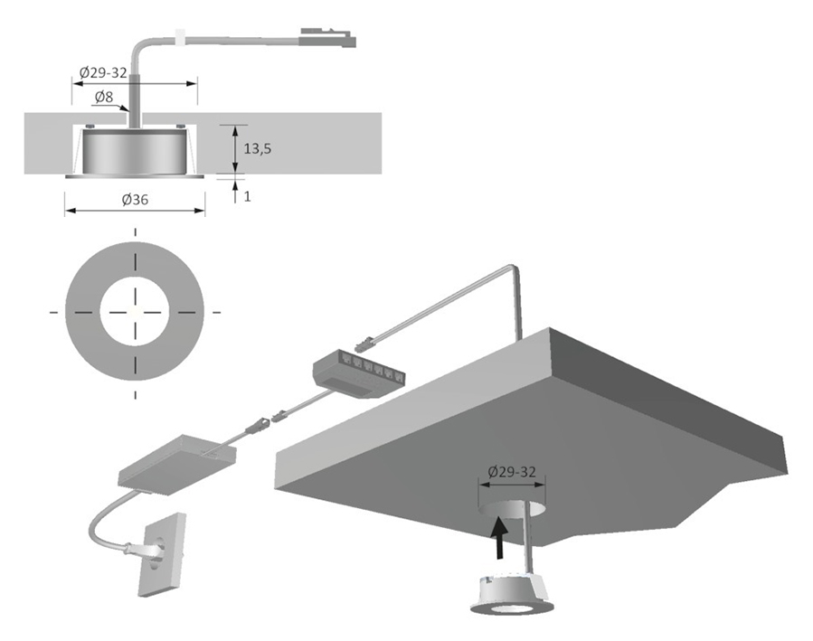 LED-Einbauleuchte StarPoint Flood 