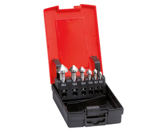 HSS Co5 Kegel- und Entgratsenker-Satz 90° DIN 335-C 6-tlg.