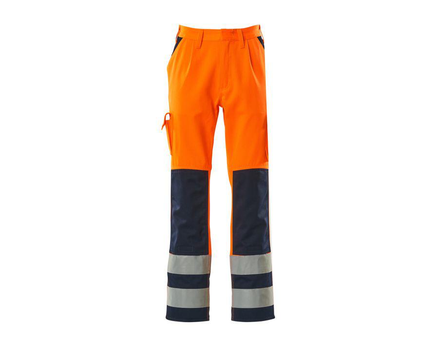 Hose mit Knietaschen SAFE COMPETE hi-vis orange/marine