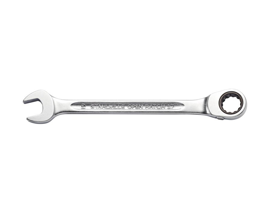 Maulschlüssel mit Ringratsche, umschaltbar