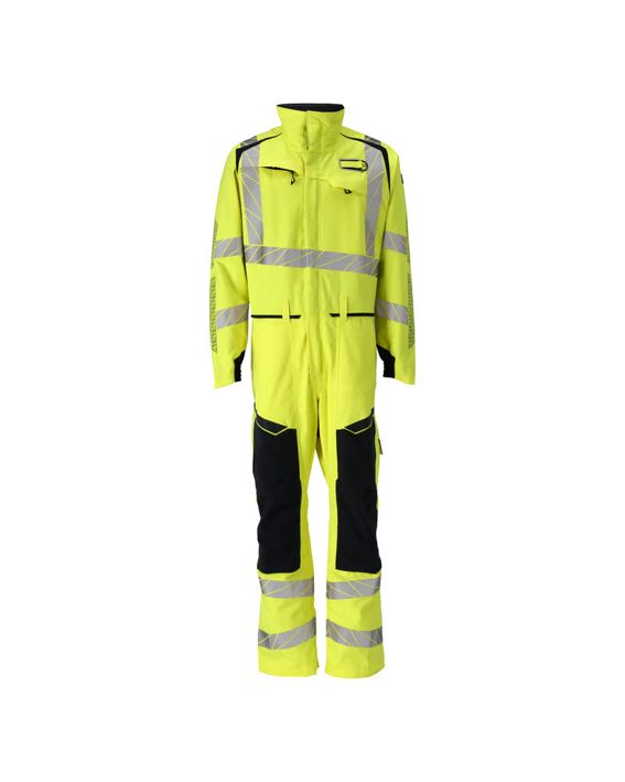 Overall mit Knietaschen ACCELERATE MULTISAFE hi-vis gelb/schwarzblau