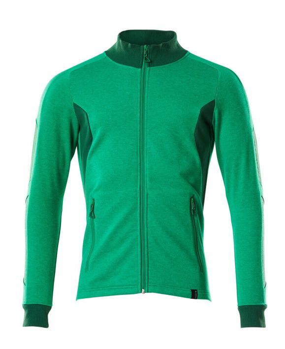 Sweatshirt mit Reißverschluss ACCELERATE grasgrün/grün