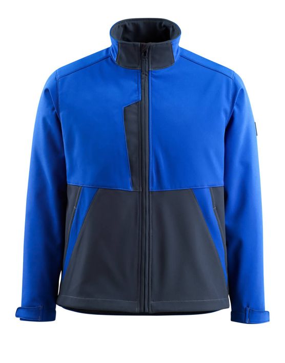 Soft Shell Jacke LIGHT kornblau/schwarzblau