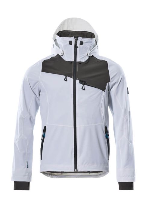 Hard Shell Jacke ADVANCED weiss/dunkelanthrazit