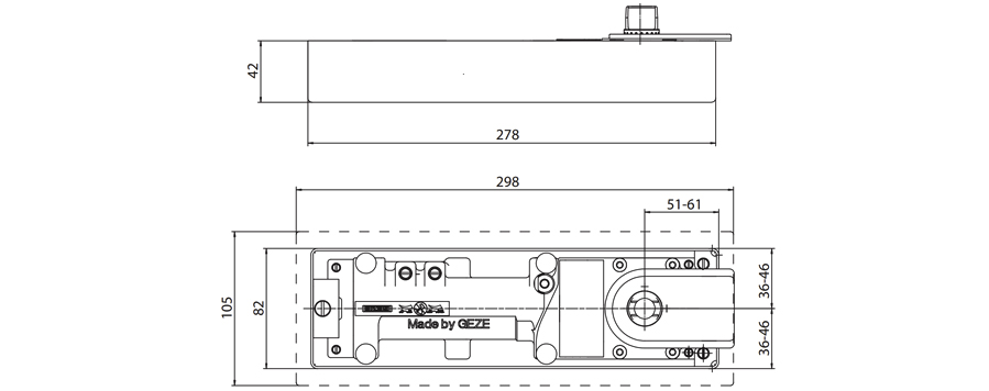 Bodentürschließer TS 500 NV