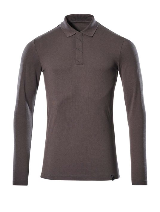 Polo-Shirt, Langarm CROSSOVER dunkelanthrazit
