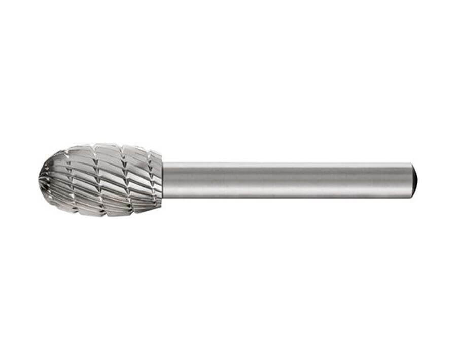 HSS-Frässtift (Rotorfräser) Schaft-Ø 6 mm, Tropfenform O, Zahnung 3