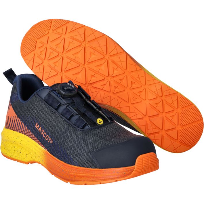 Sicherheitshalbschuh FOOTWEAR CUSTOMIZED Schwarzblau/hellorange