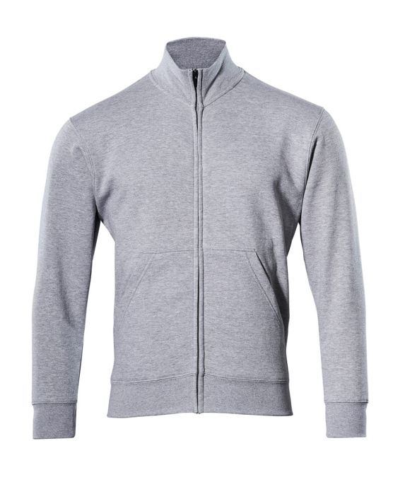 Sweatshirt mit Reißverschluss CROSSOVER grau-meliert