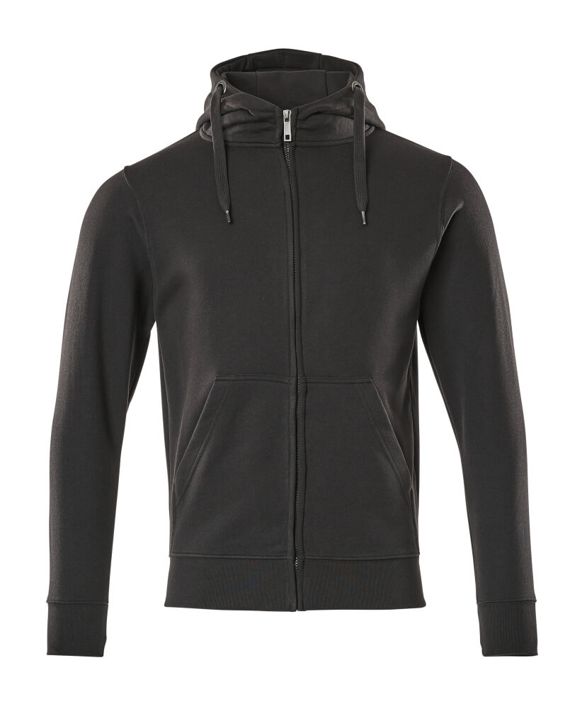 Kapuzensweatshirt mit Reißverschluss CROSSOVER schwarz