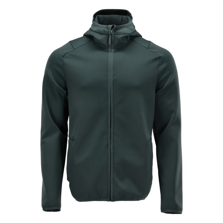 Fleecepullover mit Kapuze CUSTOMIZED waldgrün