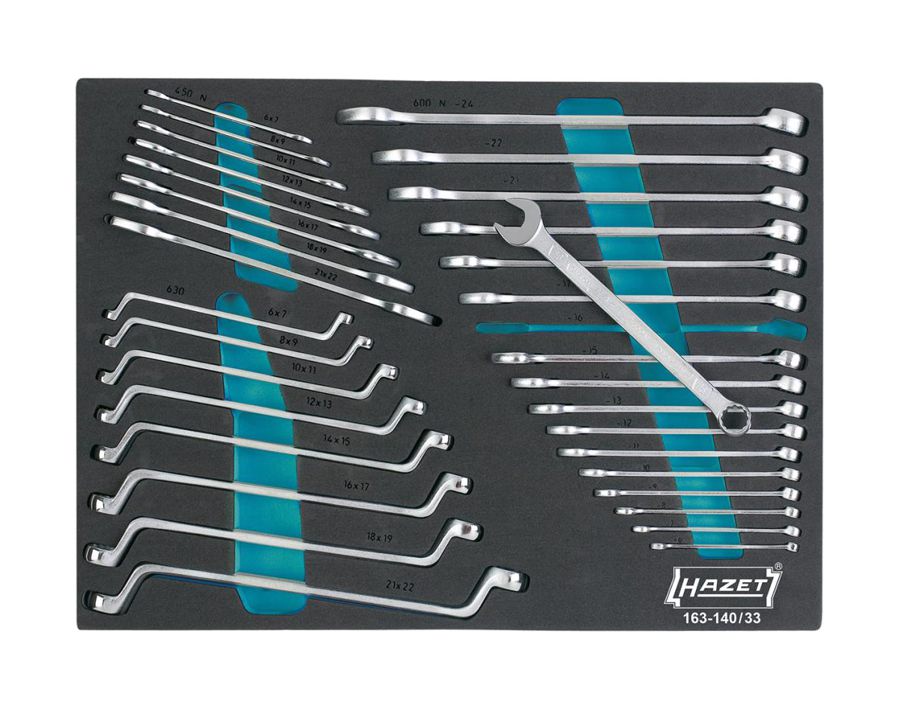 Werkzeugmodul Ringmaulschlüssel, 33-teilig, Modul 3/3+