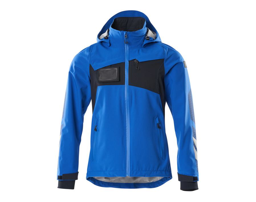 Hard Shell Jacke ACCELERATE azurblau/schwarzblau