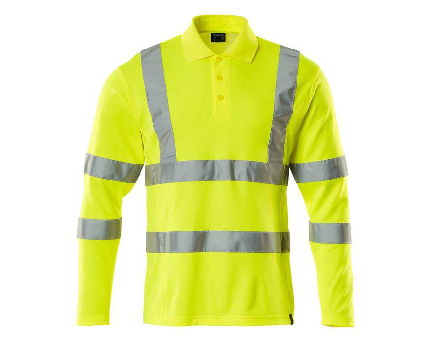 Polo-Shirt, Langarm SAFE CLASSIC hi-vis gelb