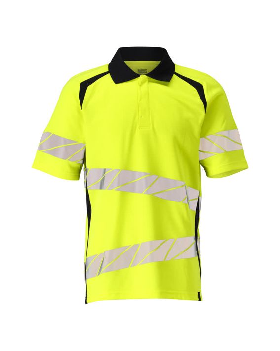 Polo-Shirt ACCELERATE SAFE hi-vis gelb/schwarzblau
