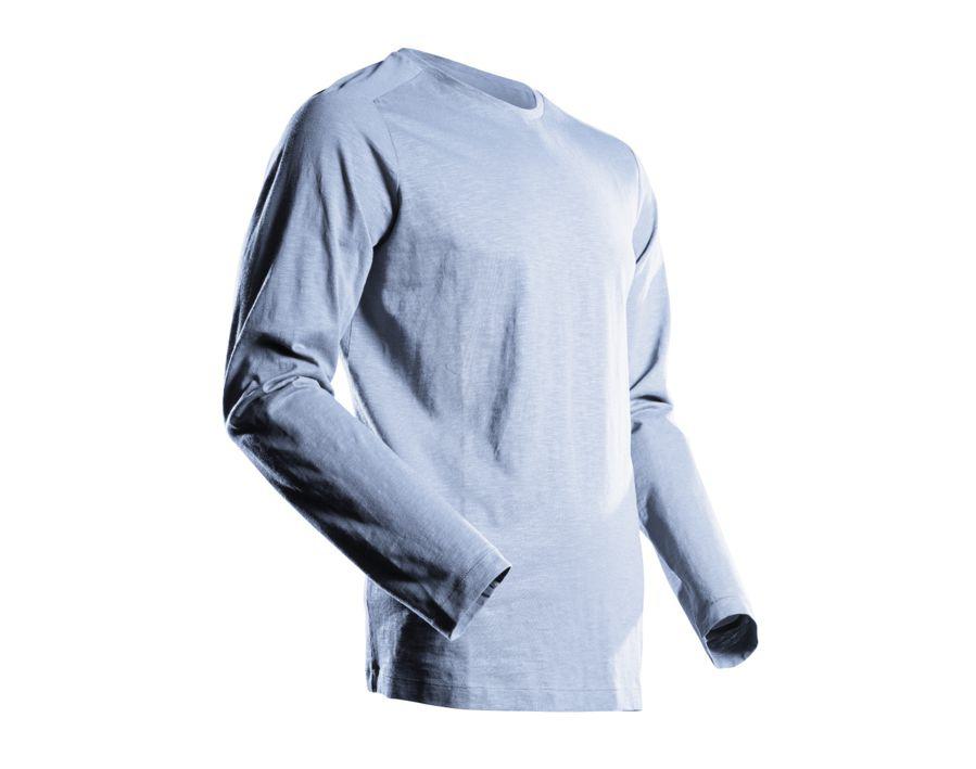 T-Shirt, Langarm CUSTOMIZED Hell Steinblau