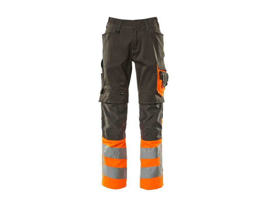 Hose mit Knietaschen SAFE SUPREME dunkelanthrazit/hi-vis orange