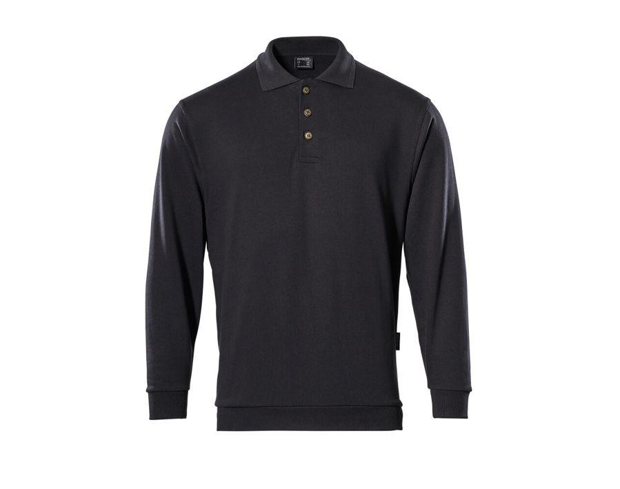 Polo-Sweatshirt CROSSOVER schwarz