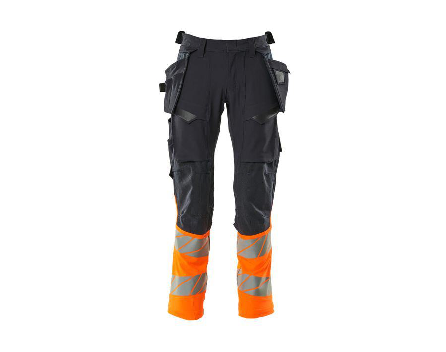 Hose mit Hängetaschen ACCELERATE SAFE schwarzblau/hi-vis orange