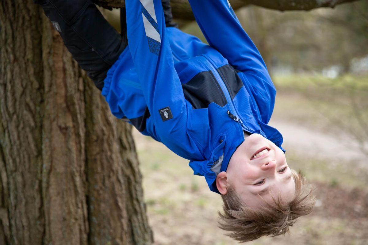 Latzhose für Kinder ACCELERATE schwarzblau