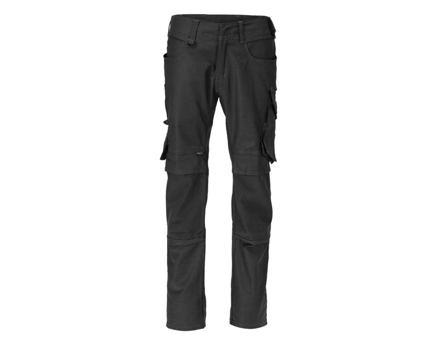 Hose mit Knietaschen UNIQUE schwarz